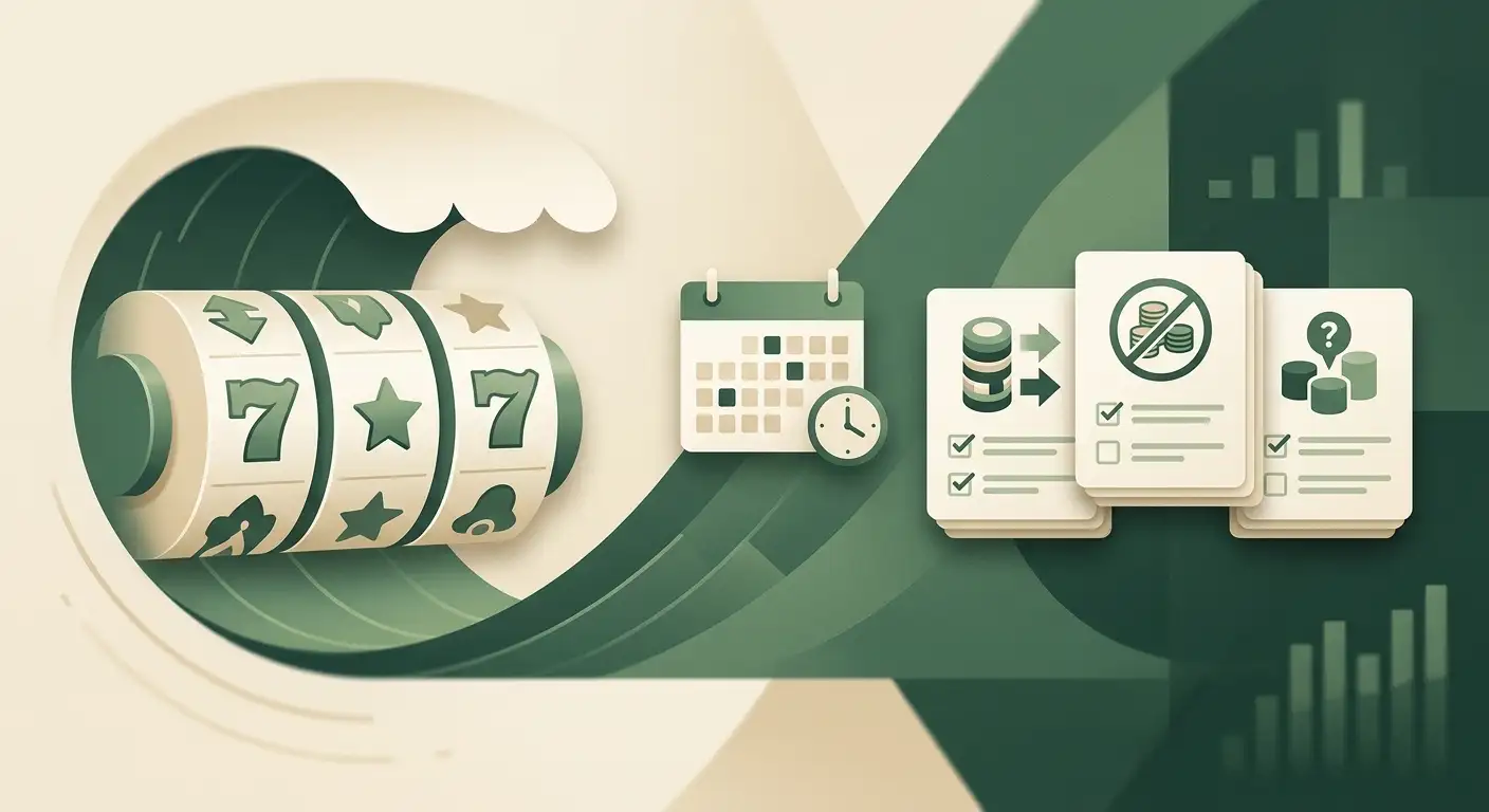 LuckyWave free spins and bonus rules illustration showing expiry and 40x wagering checks