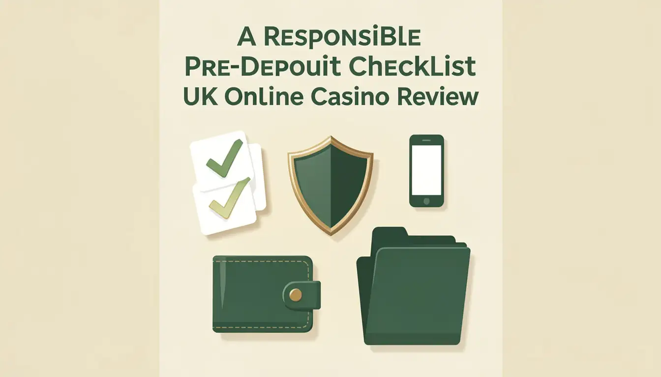 LuckyWave UK pre-deposit checklist illustration covering licence GBP support KYC and withdrawals